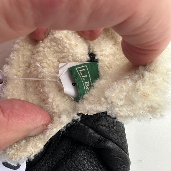 #130 LL BEAN DEER SKIN WOMANS GLOVES SIZE SMALL - Picture 4 of 7